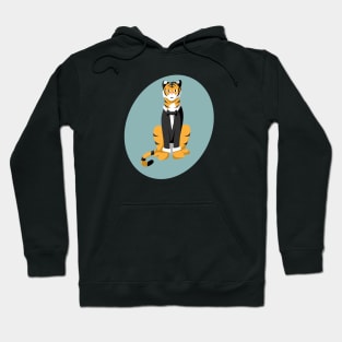 Tiger in a tuxedo Hoodie